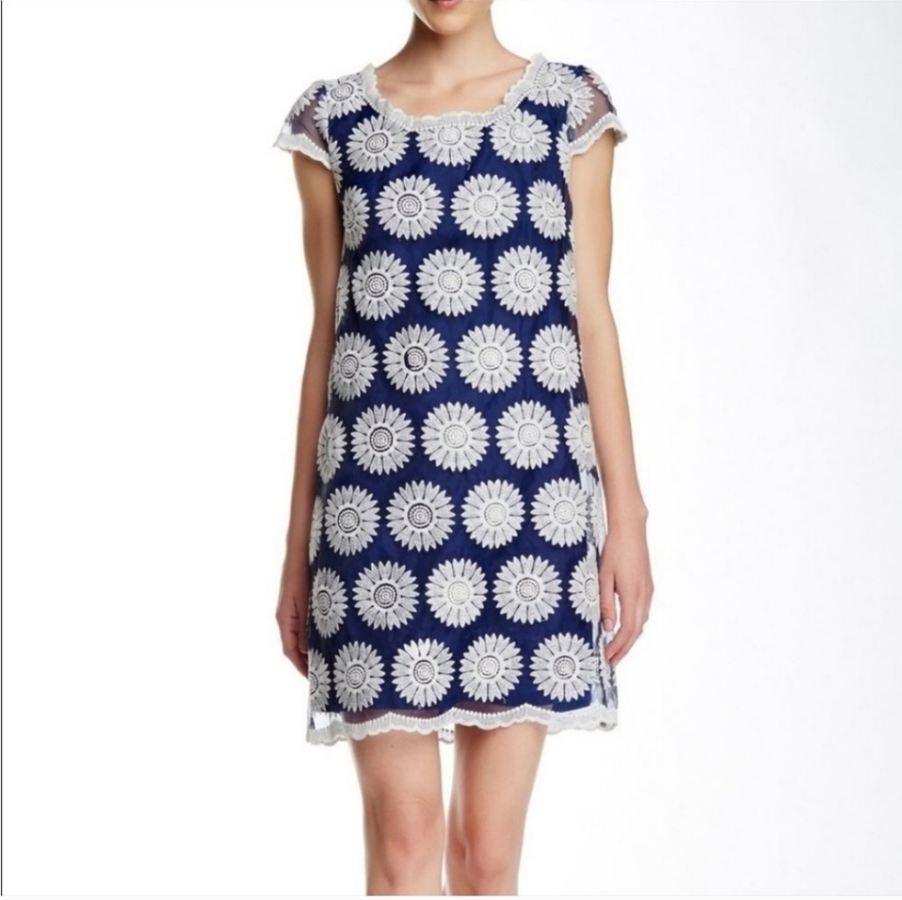 Betsey Johnson Embroidered Sunflower Dress